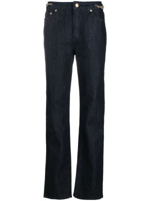 

Straight-leg chain-detail jeans, Michael Michael Kors Straight-leg chain-detail jeans