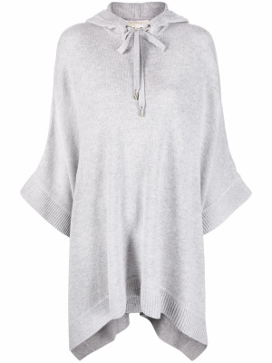 

Fine-knit hooded cape, Michael Michael Kors Fine-knit hooded cape