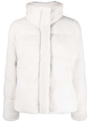 

Faux-shearling puffer jacket, Michael Michael Kors Faux-shearling puffer jacket