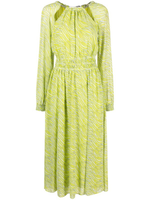 

Graphic-print long-sleeve dress, Michael Michael Kors Graphic-print long-sleeve dress