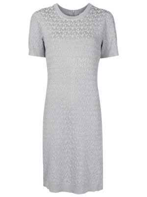 

Monogram-jacquard T-shirt dress, Michael Michael Kors Monogram-jacquard T-shirt dress