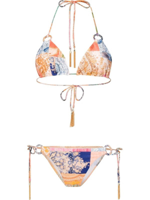 

Paisley print triangle bikini, ZIMMERMANN Paisley print triangle bikini