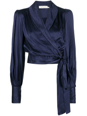 

Silk wrap blouse, ZIMMERMANN Silk wrap blouse