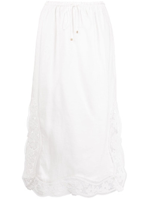 

Halcyon floral-lace midi skirt, ZIMMERMANN Halcyon floral-lace midi skirt