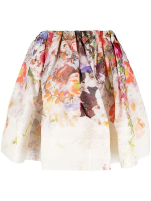 

Graphic-print flared skirt, ZIMMERMANN Graphic-print flared skirt