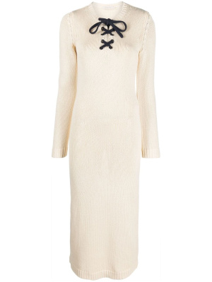 

High Tide lace-up knitted dress, ZIMMERMANN High Tide lace-up knitted dress
