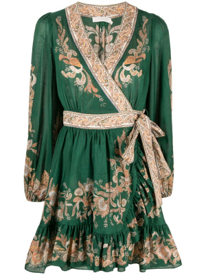 

Devi cotton wrap dress, ZIMMERMANN Devi cotton wrap dress
