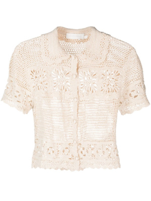

Crochet cotton cardigan, ZIMMERMANN Crochet cotton cardigan