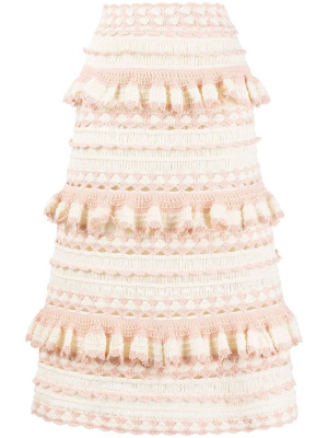 

Clover crocheted midi skirt, ZIMMERMANN Clover crocheted midi skirt