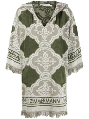 

Chintz hooded jacquard minidress, ZIMMERMANN Chintz hooded jacquard minidress