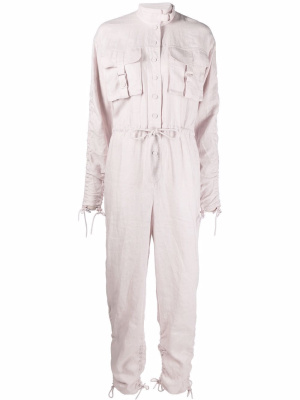 

Utility linen jumpsuit, ZIMMERMANN Utility linen jumpsuit