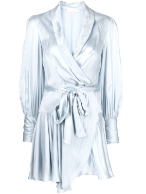 

Wraparound silk dress, ZIMMERMANN Wraparound silk dress