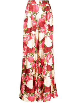 

Floral-print silk palazzo trousers, ZIMMERMANN Floral-print silk palazzo trousers