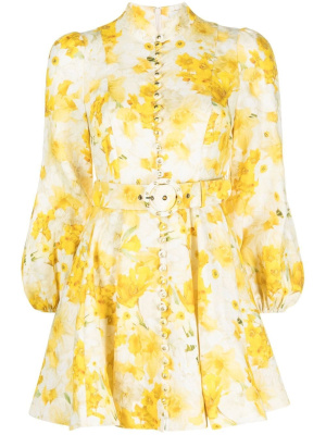 

Wonderland floral-print minidress, ZIMMERMANN Wonderland floral-print minidress