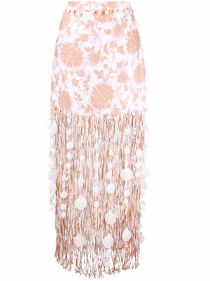 

Postcard fringed skirt, ZIMMERMANN Postcard fringed skirt