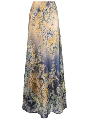 

Tama floral-print silk skirt, ZIMMERMANN Tama floral-print silk skirt