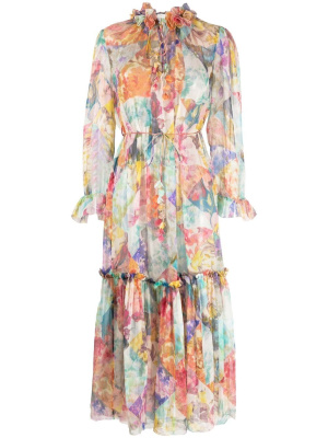 

Floral-print silk maxi dress, ZIMMERMANN Floral-print silk maxi dress