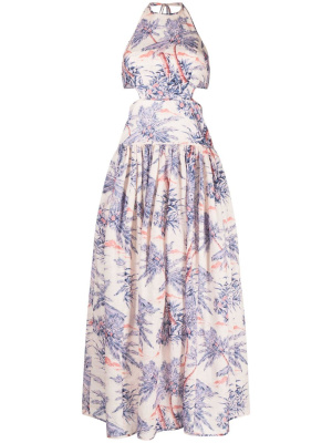 

Palm tree-print maxi dress, ZIMMERMANN Palm tree-print maxi dress