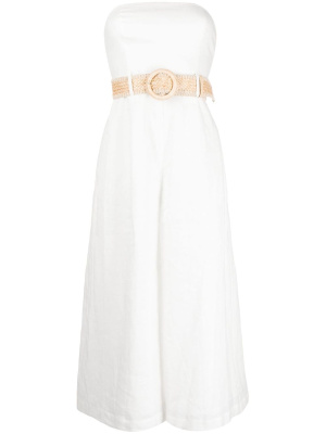 

Strapless linen jumpsuit, ZIMMERMANN Strapless linen jumpsuit