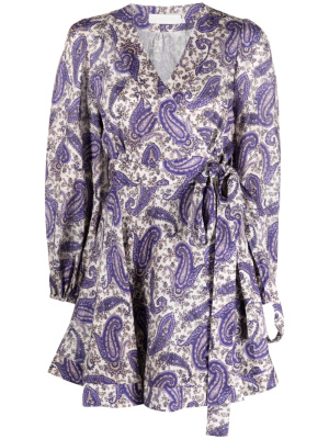 

Devi paisley-print wrap dress, ZIMMERMANN Devi paisley-print wrap dress