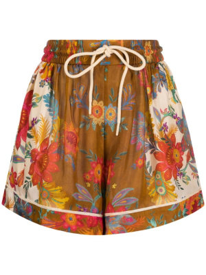 

Ginger floral-print silk shorts, ZIMMERMANN Ginger floral-print silk shorts