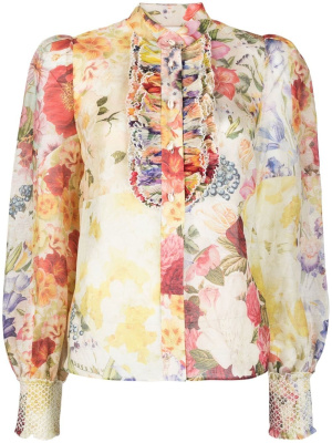 

Wonderland floral-print blouse, ZIMMERMANN Wonderland floral-print blouse
