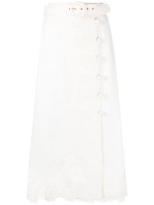 

High Tide floral-lace skirt, ZIMMERMANN High Tide floral-lace skirt