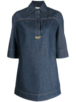 

Denim tunic-style dress, ZIMMERMANN Denim tunic-style dress