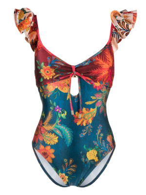 

Ginger floral-print swimsuit, ZIMMERMANN Ginger floral-print swimsuit
