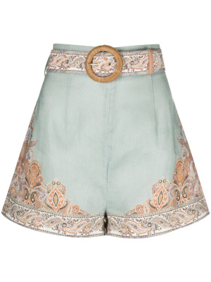 

Devi linen shorts, ZIMMERMANN Devi linen shorts