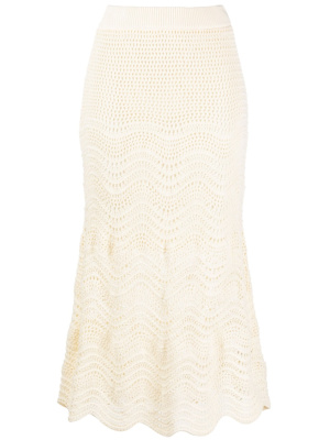 

Devi crochet knit midi skirt, ZIMMERMANN Devi crochet knit midi skirt