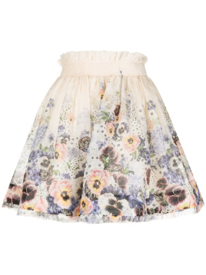 

Tama floral-print miniskirt, ZIMMERMANN Tama floral-print miniskirt