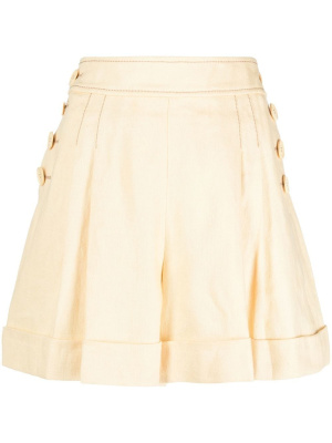 

High-waisted linen shorts, ZIMMERMANN High-waisted linen shorts