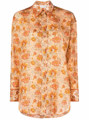 

Floral-print silk shirt, ZIMMERMANN Floral-print silk shirt