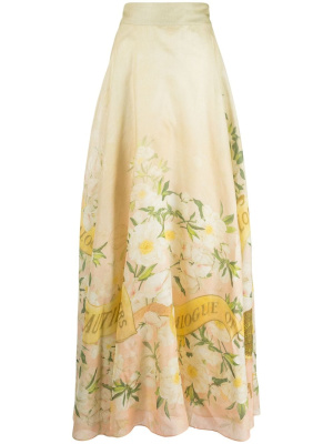 

Coaster floral-print maxi skirt, ZIMMERMANN Coaster floral-print maxi skirt