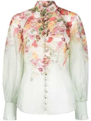 

Wonderland floral-print blouse, ZIMMERMANN Wonderland floral-print blouse