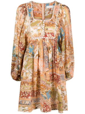 

Chintz floral patch -print minidress, ZIMMERMANN Chintz floral patch -print minidress