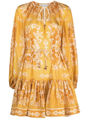 

Raie floral-print minidress, ZIMMERMANN Raie floral-print minidress