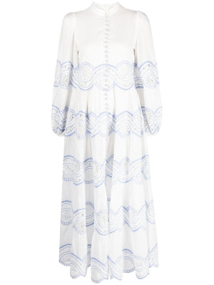 

Cira tiered trimmed dress, ZIMMERMANN Cira tiered trimmed dress