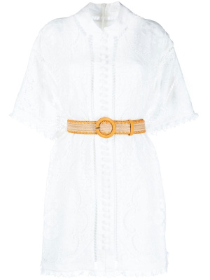 

Laurel lace shirt dress, ZIMMERMANN Laurel lace shirt dress