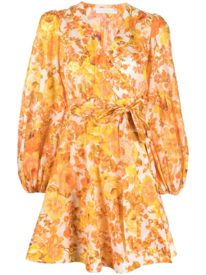 

Floral-print wrap dress, ZIMMERMANN Floral-print wrap dress