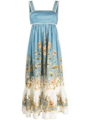 

Chintz floral-print ramie-voile dress, ZIMMERMANN Chintz floral-print ramie-voile dress