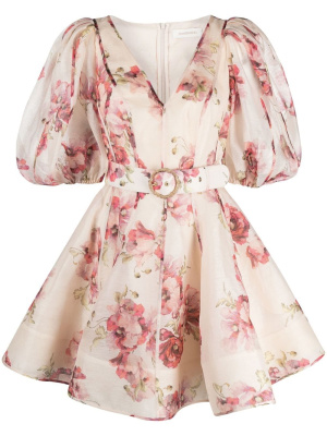 

Floral-print minidress, ZIMMERMANN Floral-print minidress