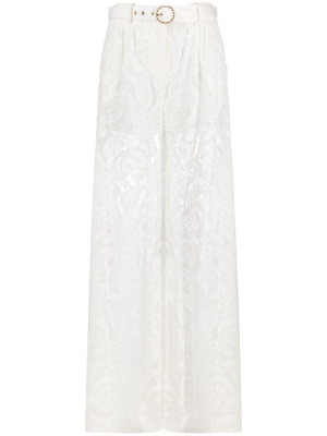 

Wonderland Lace wide-leg trousers, ZIMMERMANN Wonderland Lace wide-leg trousers