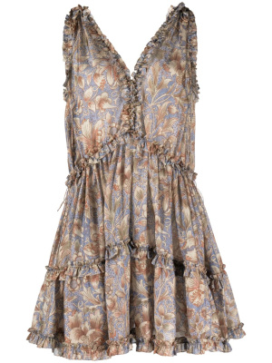 

Chintz floral-print minidress, ZIMMERMANN Chintz floral-print minidress