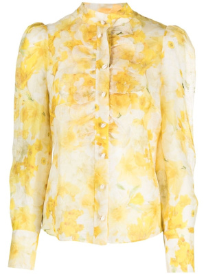 

Wonderland Daffodil-print blouse, ZIMMERMANN Wonderland Daffodil-print blouse