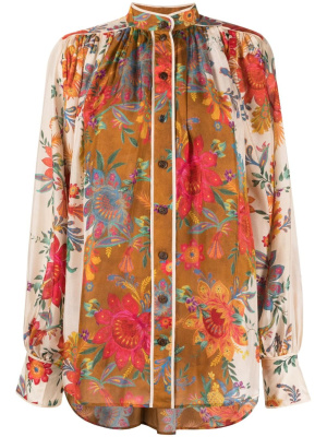 

Ginger floral-print silk blouse, ZIMMERMANN Ginger floral-print silk blouse