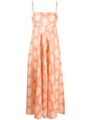 

Devi paisley-print linen midi dress, ZIMMERMANN Devi paisley-print linen midi dress