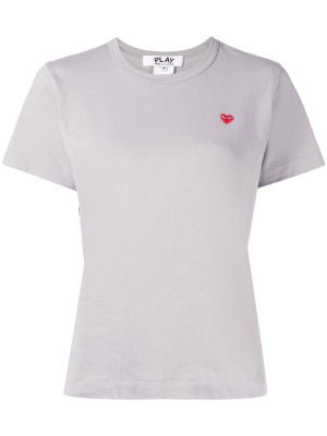 

Short-sleeve heart-patch T-shirt, Comme Des Garçons Play Short-sleeve heart-patch T-shirt