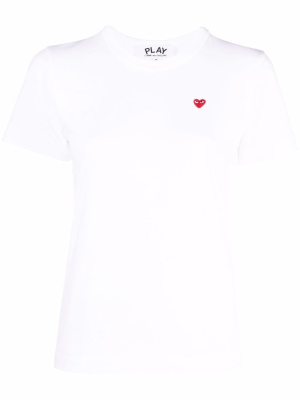 

Logo-patch cotton T-shirt, Comme Des Garçons Play Logo-patch cotton T-shirt